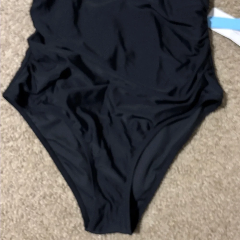 Cupshe Black Palm Tree One-Piece, NWT - Picture 4 of 5
